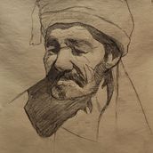 My project for course: Fundamentals of Portrait Drawing with Pencil. Un progetto di Belle arti, Disegno a matita, Disegno, Disegno realistico e Disegno artistico di Geoffrey Galatioto - 10.04.2023