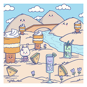 My project for course: Designing Kawaii Worlds: Spread Joy Through Illustration. Character Design, Digital Illustration, and Manga project by Claudia Freddi - 04.08.2023