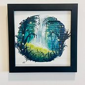 My project for course: Painting Atmospheric Landscapes with Gouache. Traditional illustration, Painting, and Gouache Painting project by graydionn - 04.08.2023