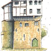 Mi proyecto del curso: Dibujo arquitectónico expresivo con marcadores de colores. Sketching, Drawing, Architectural Illustration, Sketchbook & Ink Illustration project by jorge_g_blanco - 04.10.2023