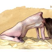 My project for course: The Human Figure in Watercolor. Ilustração tradicional, Artes plásticas, Pintura, Pintura em aquarela, Desenho realista, e Desenho anatômico projeto de Niels Haentjens - 10.04.2023