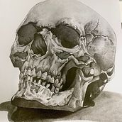 Mi proyecto del curso: Dibujo anatómico de la cabeza humana. Fine Arts, Pencil Drawing, Drawing, Portrait Drawing, Realistic Drawing, and Figure Drawing project by José Pablo Bernal Monrroy - 04.02.2023