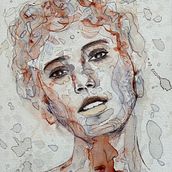 My project for course: Experimental Portraiture with Ink, Tea and Alcohol. Fine Arts, Painting, Drawing & Ink Illustration project by toddafonseca - 04.11.2023