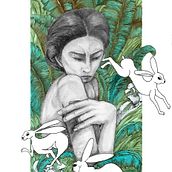Mi proyecto del curso: Animalario botánico: acuarela, tinta y grafito. Un proyecto de Ilustración tradicional, Bellas Artes, Pintura, Dibujo, Pintura a la acuarela, Ilustración botánica, Ilustración con tinta e Ilustración naturalista de Alicia Rojo de Pedro - 11.04.2023