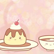 Kawaii Flan y Latte. Digital Illustration project by Brianna Weaver - 04.11.2023