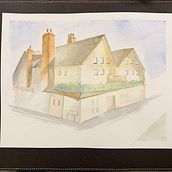 My project for course: Architectural Sketching with Watercolor and Ink. Un projet de Esquisse , Dessin, Aquarelle, Illustration architecturale, Carnet de croquis et Illustration à l'encre de winkykool - 05.04.2023