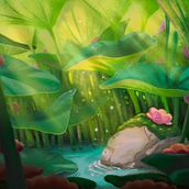 Mon projet du cours : Scènes atmosphériques colorées et lumineuses sur Procreate. Digital Illustration, and Traditional illustration project by Anne-Laure Grimaud - 04.10.2023