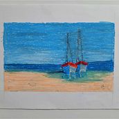 Meu projeto do curso: Desenho criativo com giz pastel oleoso. Un progetto di Illustrazione tradizionale, Belle arti, Disegno a matita e Disegno di Danielle Alves Santiago e Castro - 11.04.2023
