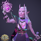 Magical Strings: Long Nu. 3D Modeling, Video Games, Rigging, 3D Animation, and Character Animation project by Aaron Kapral - 04.24.2021