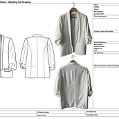 Flat Drawings Exercise. Costume Design, Traditional illustration, and Design project by Aga - 04.11.2023