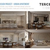 Meu projeto do curso: Iniciação ao design de interiores - Design de Apartamento Citadino. Interior Architecture, Interior Design, Decoration, Interior Decoration, Retail Design, and Spatial Design project by Joana Terceiro - 04.12.2023