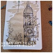 Die Welt kreativ festhalten. Street Art, Traditional illustration, Watercolor Painting, and Architecture project by arthouserocks - 04.12.2023