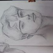 Mi proyecto del curso: Sketchbook de retrato: explora el rostro humano. Un proyecto de Bocetado, Dibujo, Dibujo de Retrato, Dibujo artístico y Sketchbook de Jill Sanflo - 13.04.2023