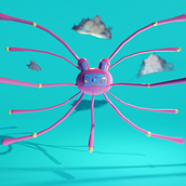 Meu projeto do curso: Criação de personagens Kawaii em 3D com Blender. Un progetto di Illustrazione tradizionale, Character design, Illustrazione digitale, Modellazione 3D e Manga di Hildebrando Rodrigues - 13.04.2023