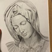 Virgen . % Ximena Bisbal Garcia-Dyer tarafından hazırlanan Kalem Çizimi, Ve Portre Çizimi projesi - 04.14.2023