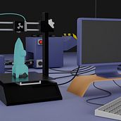 Impresion 3D Workflow. Een project van 3D, Motion Graphics, Animatie, 3D-animatie,  3D-modellering y  3D-ontwerp van Mariano Feito Arsuaga - 09.04.2023