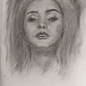 Mon projet du cours : Portrait artistique au fusain : créez des ambiances. Un progetto di Illustrazione tradizionale, Belle arti, Disegno, Disegno di ritratti, Disegno realistico e Disegno artistico di chrystel Va - 14.04.2023