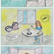 Mi proyecto del curso: Creación de un webcómic autobiográfico. Traditional illustration, Writing, Comic, Drawing, Stor, telling, Stor, board, Narrative, and Non-Fiction Writing project by Miriam Lezcano Puey - 04.11.2023
