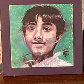 Retrato de mi hermano niño  Retratos contemporáneos al óleo. Un proyecto de Ilustración tradicional, Bellas Artes, Pintura y Pintura al óleo de majesus_garcia_garcia - 14.04.2023