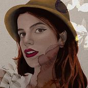 Meu projeto do curso: Retrato Ilustrado com Procreate. Traditional illustration, Vector Illustration, Digital Illustration, and Portrait Drawing project by kpmatta - 04.14.2023
