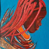 Namibian beauty. Projekt z dziedziny Malarstwo akr, lowe i Portret użytkownika Dallas Cronwright - 15.04.2023
