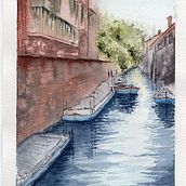 Mi proyecto del curso: Pintura en acuarela de paisajes marinos. Painting, Watercolor Painting, and Naturalistic Illustration project by María José Méndez - 04.15.2023