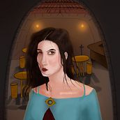 Meu projeto do curso: Pintura digital de personagens no Photoshop. Projekt z dziedziny Projektowanie postaci, Ilustracja c, frowa, R, sunek c, frow, Malarstwo c i frowe użytkownika Lobo Castler - 15.04.2023