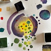 Mon projet du cours : Techniques d’aquarelle moderne : couleur, onirisme et émotions. Ilustração tradicional, Artes plásticas, Pintura, e Pintura em aquarela projeto de Caroline Grégoire - 15.04.2023