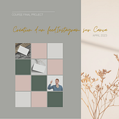 Mon projet du cours : Création d'un feed Instagram sur Canva. Graphic Design, Marketing, Social Media, Instagram, and Digital Design project by Aleksandra - 04.15.2023