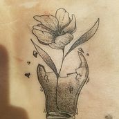 Mon projet du cours : Techniques de tatouage blackwork et fine line. Tattoo Design project by marie billebeau - 04.15.2023