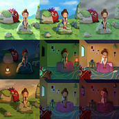 My project for course: Lighting Principles for Digital Painting. Traditional illustration, Digital Illustration, and Digital Painting project by noochjungart - 03.21.2023