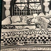 Meu projeto do curso: Ilustração de contos de fadas com bico de pena e tinta. Drawing, Artistic Drawing & Ink Illustration project by claracou - 04.16.2023