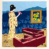 My project for course: Introduction to Gouache: A Chromatic Journey to Japan. Traditional illustration, Fine Arts, Painting, and Gouache Painting project by Marie Martelly - 04.16.2023