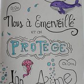Mon projet du cours : Initiation au doodling créatif et au lettering manuel. Traditional illustration, Lettering, Drawing, H, and Lettering project by nathmeneg - 04.16.2023