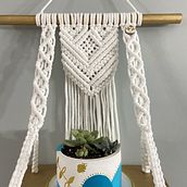 Mi proyecto del curso: Introducción al tapiz de macramé. Accessor, Design, Arts, Crafts, Fiber Arts, Macramé, and Textile Design project by Romina Muñoz - 04.16.2023