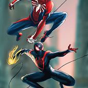 Spider man. Traditional illustration project by Fabio Natale - 04.16.2023