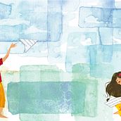 Versos de Além-Mar. Traditional illustration, Editorial Design, Graphic Design, Multimedia, Collage, Gouache Painting, Ink Illustration, Painting, and Fine Arts project by Isabela Zilli - 04.16.2023