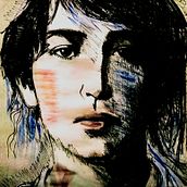 Mon projet du cours : Portrait expérimental à l'encre, à l'alcool et au thé. Artes plásticas, Pintura, Desenho e Ilustração com tinta projeto de Nathalie - 16.04.2023