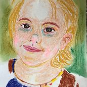 Mein Abschlussprojekt für den Kurs: Ausdrucksstarke Porträtzeichnung mit Pastellkreide. Traditional illustration, Fine Arts, Drawing, Portrait Drawing, and Artistic Drawing project by muldewiesen - 04.17.2023