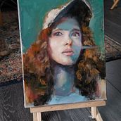 Mój projekt z kursu: Współczesny portret olejny . % Dominika Matej tarafından hazırlanan Geleneksel illüstras, on, Güzel sanatlar, Tablo, Yağlıbo, Ve a Resim projesi - 04.16.2023