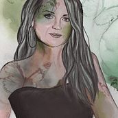 My project for course: Illustrated Portraits with Procreate. Projekt z dziedziny Tradycyjna ilustracja, Grafika wektorowa, Ilustracja cyfrowa i Portrety użytkownika annika_vaher_1 - 17.04.2023
