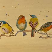 My project for course: Artistic Watercolor Techniques for Illustrating Birds. Traditional illustration, Watercolor Painting, Realistic Drawing, and Naturalistic Illustration project by Joanne Wilby - 04.17.2023
