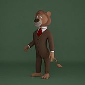 Modelo 3D de Willy Fog. 3D, 3D Character Design, and 3D Modeling project by Ramón Martínez García - 04.17.2023