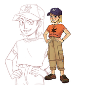 Percy Jackson - Character Design. Un proyecto de Diseño de personajes, Ilustración tradicional y Concept Art de Helena Vilar - 07.03.1998