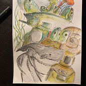Ocean . Traditional illustration project by afritschek - 04.17.2023