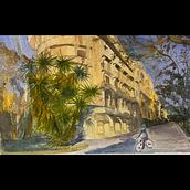Mi proyecto del curso: Fundamentos de la luz y el color para acuarela. Painting, Watercolor Painting, and Architectural Illustration project by Ana Brenda Salgado - 04.12.2023