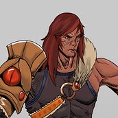 Gladiator Character. Concept Art, Traditional illustration, and Character Design project by Zack Clements - 03.24.2023