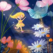 My project for course: Children’s Illustration with Procreate: Paint Magical Scenes. Un proyecto de Ilustración tradicional, Ilustración digital, Ilustración infantil, Pintura digital y Álbum ilustrado						 de Manasi Atreya - 19.04.2023