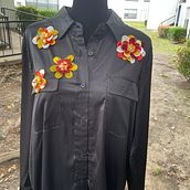 Mi proyecto del curso: Bordado de moda con pedrería: crea composiciones y plantillas replicables. Fashion Design, Embroider, and Textile Design project by Anabel Atilano Arias - 04.18.2023