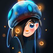 Squid girl. Un proyecto de Ilustración tradicional, Diseño y Diseño de personajes de Andrzej Knop - 03.03.2022